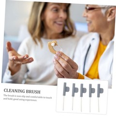 5pcs Convenient Hearing-aid Maintenance Tube Brush Cleaners for Hearing-aid S…