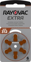 Hearing Aid Battery Size 312 60pcs Long Lasting Power Zinc Air Batteries
