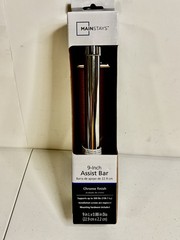 Mainstays 9″ Assist Bar-Chrome Finish Up to 300lbs- Brand New!