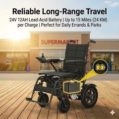 Electric Wheelchairs for Adults & Seniors Foldable Durable Lightweight