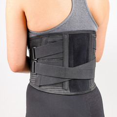 Lumbar Waist Lower Back Support Brace Adjustable Belt GYM Weight Lifting Fitness