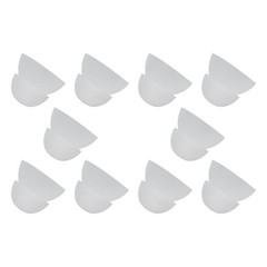 10PCS Hearing Aid Domes 12mm/0.5in Double Layer Soft Silicone Washable Removable