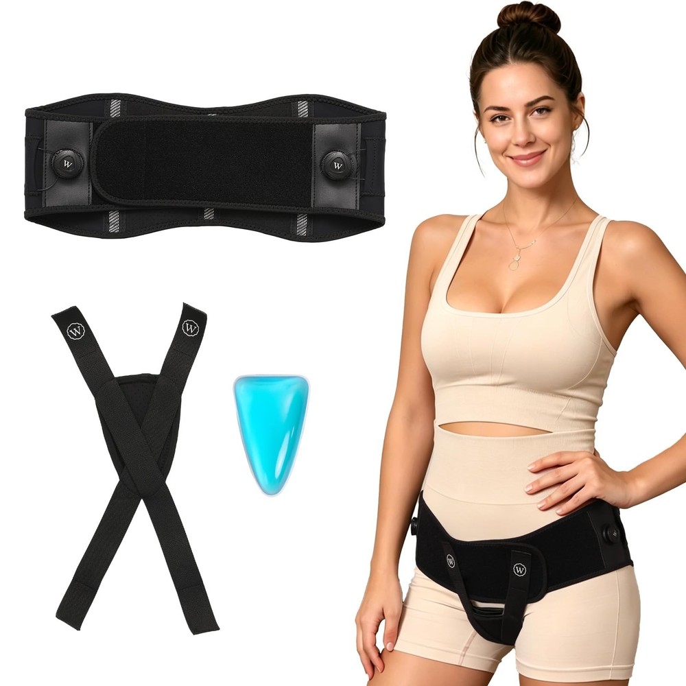 Pregnancy & Postpartum Pelvic Support Belt | Prolapse Relief with Gel Pack | M/L
