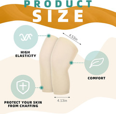 6 Pcs Compression Knee Sleeve Knee Brace Undersleeve Lightweight Breathable Leg