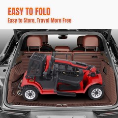 4 Wheel Foldable Mobility Scooter for Seniors Electric Scooter Lithium Battery