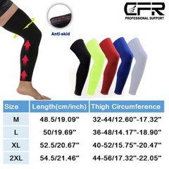 Leg Brace Thigh Knee High Compression Sleeve Socks Support Pain Relief Men Women