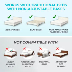 26 In. to 42 In. EZ Adjustable Bed Rail with Swing-Down Safety Railing and Pouch