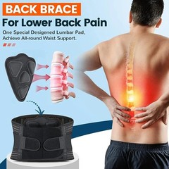 Lower Back Brace 6 Stays Lumbar Support Belt Breathable Waist Brace for Gym