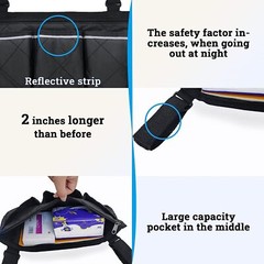 3X Wheelchair Side Pouch Storage Bag Armrest Pocket Organizer Holder Pocket US