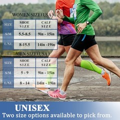Compression Socks for Men & Women – 8 Pairs 15-20 mmHg Circulation Support for A