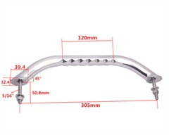 Stainless Steel 12″ Marine Grab Handle Handrail Knurling for Bath/Door/Truck RV