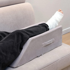 Velvet Elevation Leg Pillows for Ankle Surgery Recovery, Broken Foot, Hip