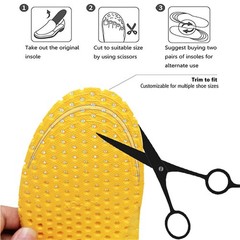 XINIFOOT 3 Pairs Comfortable Breathable Insoles – Comfort M: US 4-7, 3