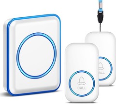 SOS Alert Elderly Monitoring – Waterproof Caregiver Pager with 5 Volume Levels