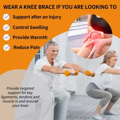KNEE COMPRESSION SLEEVES ECCLES3-UNISEX FOR ADULTS.