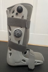 Aircast AirSelect Large Walking Boot Pneumatic Inflatable Walker Brace DJO Gray