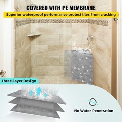 Tile Shower Seat, 22.4″ x 16″ x 20″ Waterproof Triangular Board Shower Bench