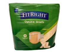 Medline Fitright Unisex Optifit Briefs Size 56″-64″ XL 20 Count Pack