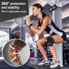 DR. BRACE ELITE Knee Brace Side Stabilizers Patella Gel Pads Men Women