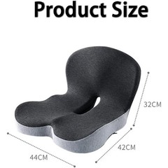 Memory Foam Office Chair Cushion L-Shaped Integrated Seat Cushion Lumbar Support