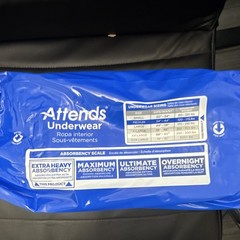 Attends Incontinence Pants Extra Heavy Absorbency M 20 Ct White Latex-Free APV20