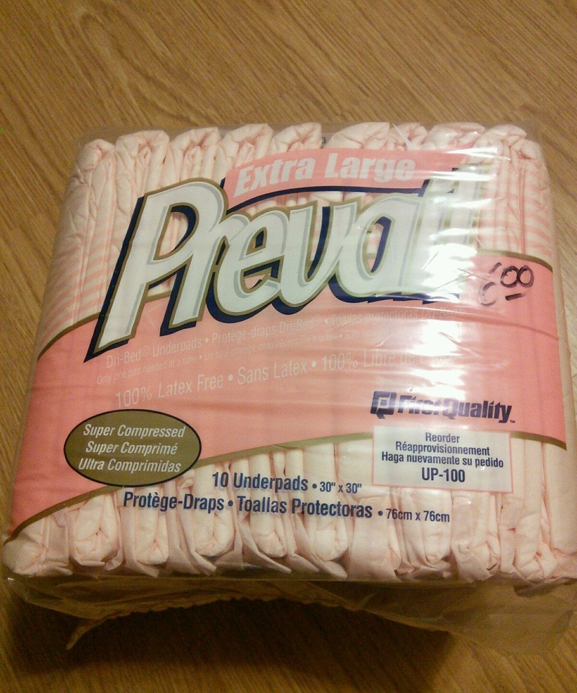 Prevail Underpads – Extra Large – 30 x 30 inches – 10 pack