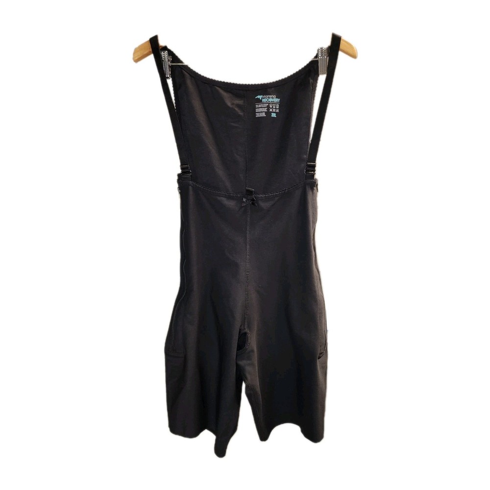 Marena Recovery Compression Reinforced Girdle Layered Panel Tummy Tuck Black 2XL