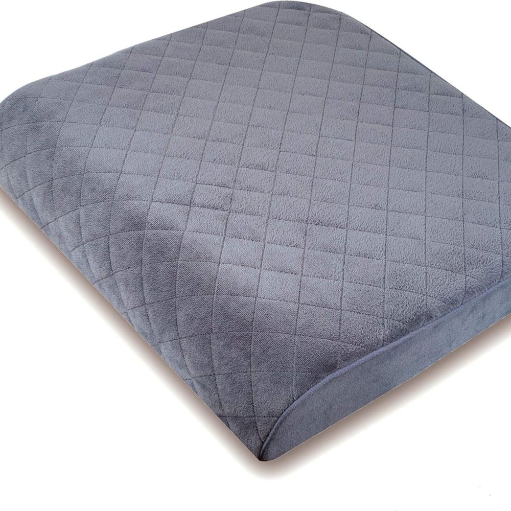 Large 19″X17″X3.25″ Medium-Firm Memory Foam Seat Cushion With Cooling Effect,