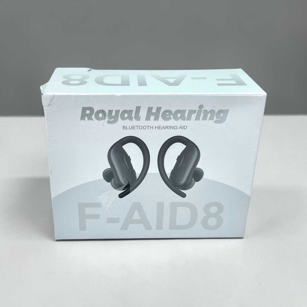 Royal Hearing Aid Bluetooth Wireless Headphones Earbuds Charging Case F-AID 8