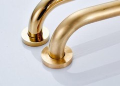 Gold Polished Brass Bathroom Bath Shower Safety Grab Bar Toilet Hand Rail Holder