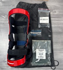 Townsend Motion Hinge Right Knee Brace Size Large Red W/ Under Sleeve READ