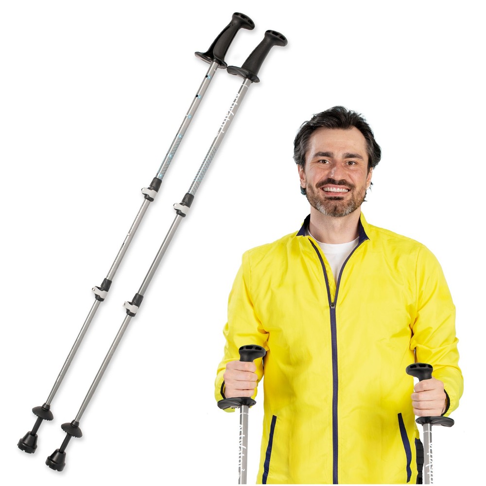 Urban Poling ACTIVATOR2®, Dark Gray/Cyan, 1 Pair – For Users Up to 6’4″
