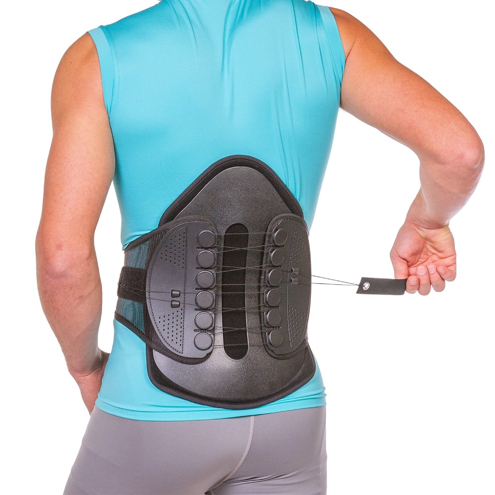 Lumbar Decompression Back Brace – Adjustable Semi-Rigid Lumbosacral Corset Be…