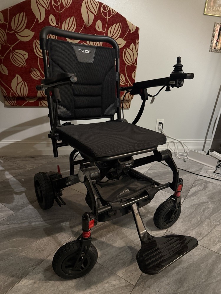 Pride Mobility Jazzy Carbon Folding Travel Power Wheelchair – Battery 44 Lbs
