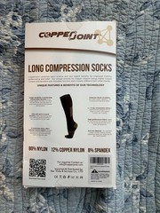 CopperJoint Long Compression Socks/Hose Anti-Microbial Thermal 1 Pair Unisex XL