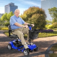 4 Wheels Mobility Scooters Power Wheelchair Folding Electric Scooter For Adult