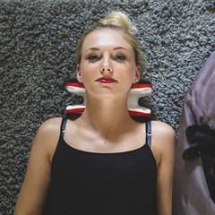 New Design Neck and Shoulder Relaxer Cervical Neck Traction Pillow for Portable