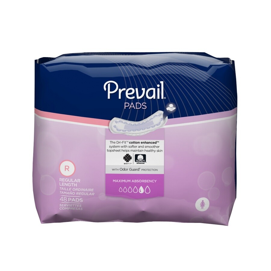 Prevail Bladder Control Pad, 11“ Length, Case of 192, 2 Pack