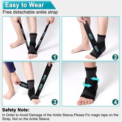 Ankle Support Brace Compression Sleeve Plantar Fasciitis Pain Relief Foot Sleeve