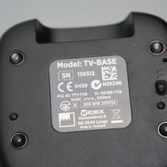 Widex TV-Controller II and TV-Base Hearing Aid TV Streamer Silver Black