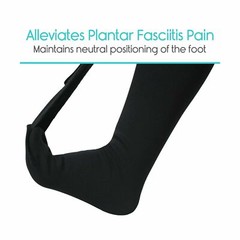 Vive Plantar Fasciitis Stretch Sock – Non Slip Calf Relief. PAIN RELIEF!! LARGE