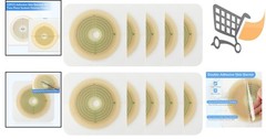 10pcs Skin Barrier Non-Woven Border for Two Piece Colostomy Bags 70mm