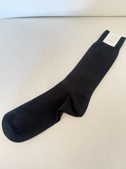 soft touch microfiber socks comfort cuff black 8.5″ foot length