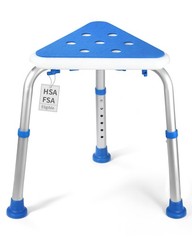 1 PCS T HSA/FSA Triangular Shower Chair SpaceSaving Corner Stool Shave Legs