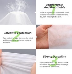 100pcs Massage Table Sheets, Disposable Bed Sheets Soft Non woven White-100PC