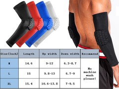 Elastic Elbow Support Sleeve Protector Padded Bandage Arm Brace Guard Basketball