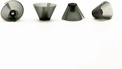 GN Resound Sure Fit Hearing Aid Standard Receiver Tulip Domes Dark Gray Split