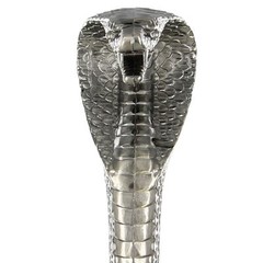 Walking Venomous Cobra Snake Head Cane Staff Mobility Stick Rubber Foot Handle