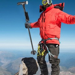 Adjustable Aluminum Walking Cane 34-38in Safety&Non-Slip Outdoor Sport Tool