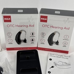 RCA OTC Hearing Aid – Rechargeable Right & Left Ear 15-Hour Battery w/Stand NEW